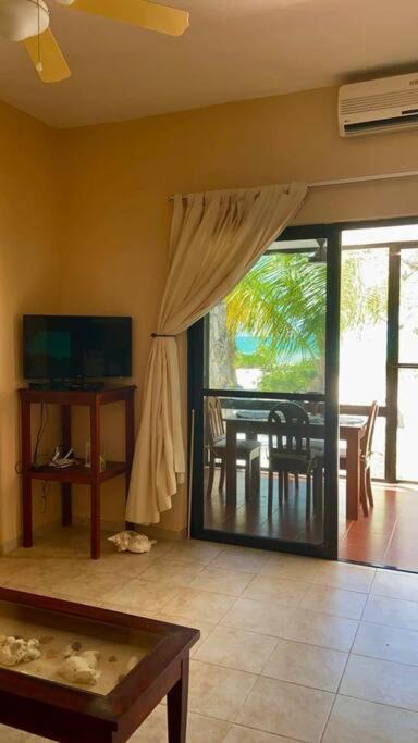 Beachfront Apartment With Swimming Pool. One Bedroom Celestun Buitenkant foto