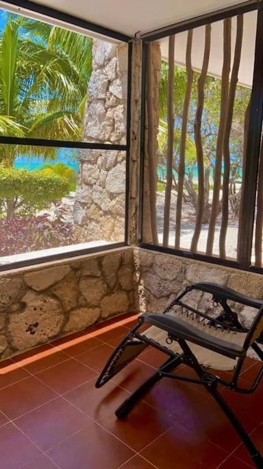 Beachfront Apartment With Swimming Pool. One Bedroom Celestun Buitenkant foto